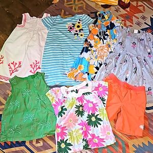 Bundle 7 EUC Gymboree 4T warm weather items * dresses, tops, shorts